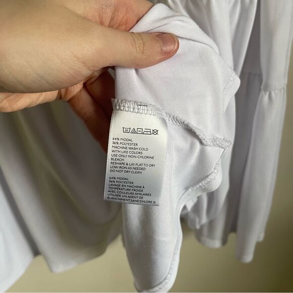 UO Kimchi Blue Off Shoulder Bell Sleeve Modal Blend Top M - Picture 6 of 8